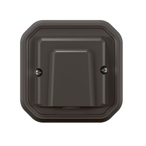 Kabeluitgang inbouw antraciet Plexo