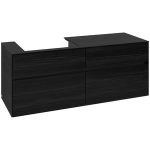 Wastafelonderkast Collaro 1400x548x500mm Black Oak C08500AB