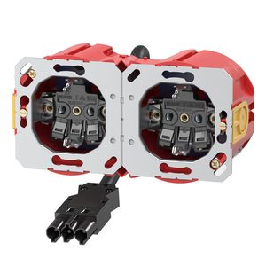 Wandcontactdoos dubbel vv Attema BW en Wieland