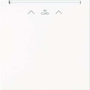 Centraalplaat voor kaartschakelaar met RFID art-matwit (1792 RFID-44M)