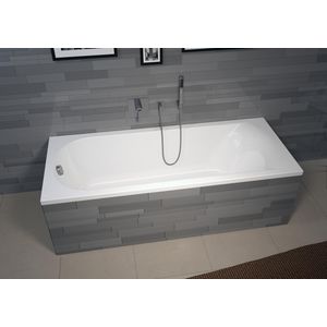 Ligbad Miami 160x70cm hooglans wit excl. badpoten