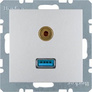 USB/audio 35mm mini-Jack wcd berker S.1/B.3/B.7 alulook
