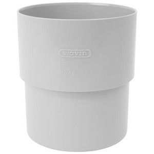Verbindingsstuk HWA PVC 100mm wit mof/verjongd spie