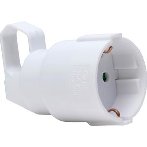 Contrastekker RA SH kunststof uittrekoog zij-invoer w VVE=10