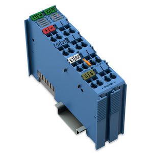 2-kanaals analoge ingang 4-20mA Single ended blauw