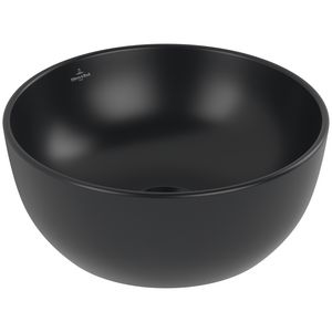 Opzetwastafel Artis  Ø325mm Pure Black zonder overloop CeramicPlus