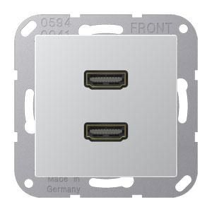 Afdekking A500 aluminium voor 2xHDMI