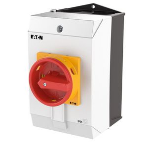 Hoofdschakelaar 6-polig +1MC+1VC 32A Nood-Uit-functie 90° opbouw