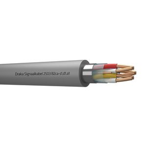 Haspel a 500m. signaal kabel afg B2ca gy# 3x2x0,8mm 2503