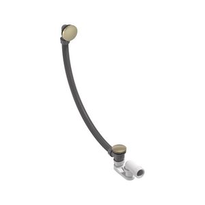 Badoverloopcombinatie 1.1/2" geborsteld  mat goud PVD MAY
