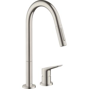 AXOR Citterio M 2g keukenkraan uittr.uitl rvs look
