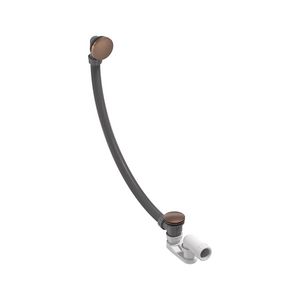 Badoverloopcombinatie 1.1/2" geborsteld  mat koper PVD MAY