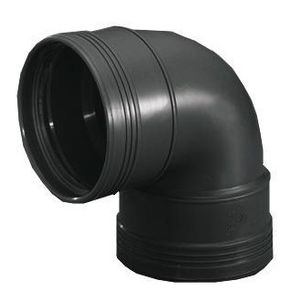 Wafix PP manchet bocht 88° 32mm zwart