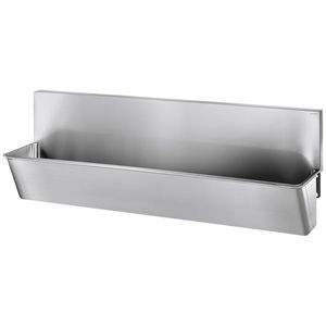 Medische scrub hoge spatwand L.2100 RVS 304 mat gepolijst