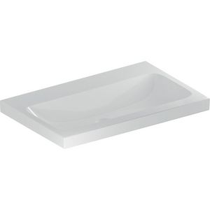 iCon Light opzetwastafel 75x48cm z/kraangat z/overloop wit