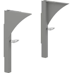 Set a 2st. Wastafel consoles hoogte verstelb MATRIXlichtgr