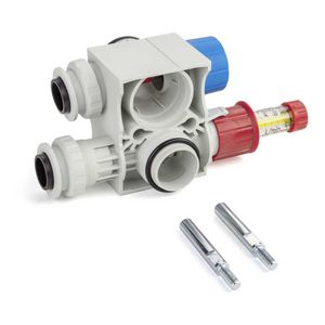 Vloerverwarmingsverdeler polyamide 1-groep (uitbreiding) insteek 16mm RAUTHERM SPEED HKV-D P