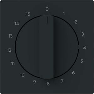 Centraalplaat met greep v 1070U 15min art-matzwart (1770-45M-103)