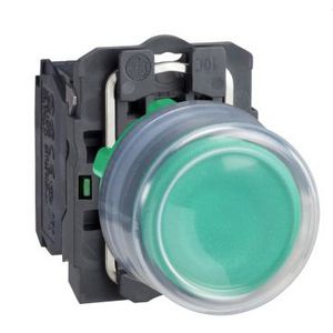 Drukknop Terugvering Ø22mm 1NO Groen