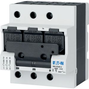 Veilighedenlastscheider D02 of D01, 63A, 3p 72mm, ook voor 10x38 cilin Eaton