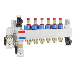 Vloerverwarmingsverdeler polyamide 6-groeps insteek 16mm RAUTHERM SPEED HKV-D P