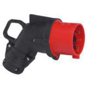 Hoek contactstop 400V 32A 4-polig IP44 rubber Hypra