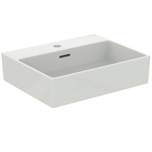 EXTRA opbouwwastafel 50x40cm kraangat overl. wit ideal plus