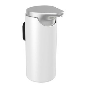 Zeepdispenser geborsteld staal/wit Style