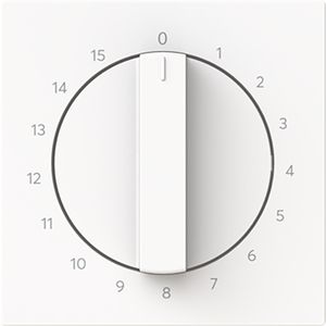 Centraalplaat met greep v 1070U 15min art-matwit (1770-44M-103)