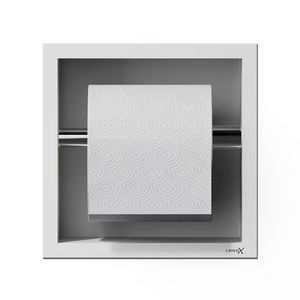 Closed CL4 inbouw closetrolhouder wit vierkant