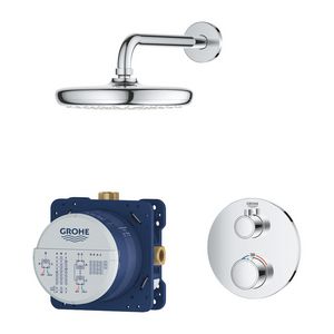 Grohth. inb. comfortset rond chroom incl. hoofddouche tempesta 210