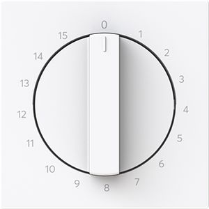 Centraalplaat met greep v 1070U 15min art-wit (1770-44G-103)