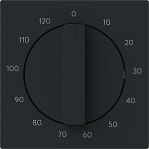 Centraalplaat met greep v 1071U 120min art-matzwart (1771-45M-103)