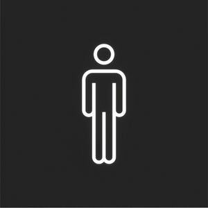 Folie voor LED-signaalinzetstuk met "mannelijk" symbool A.x/