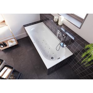Whirlpool Miami Rihopool 160x70cm systeem AIR rechts hoogglans wit