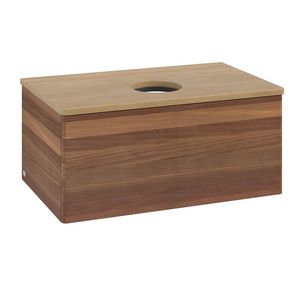 Wastafelonderkast Antao 800x360x500mm Warm Walnut K30011HM