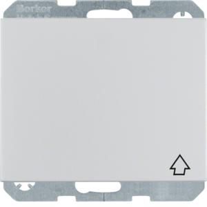 Wandcontactdoos RA klapd. KB IP44 berker K.1/K.5 aluminium