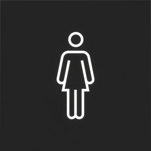 Folie voor LED-signaalinzetstuk met "vrouwelijk" symbool A.x