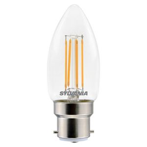 LED-lamp Toledo retro candle CL dim 470lm 827 B22 VVE=6
