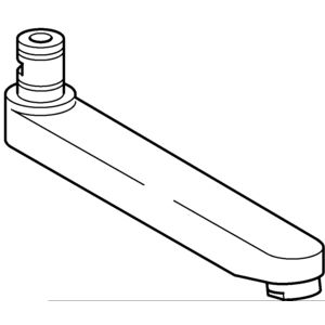 Onderuitloop 59910417 chroom 235mm