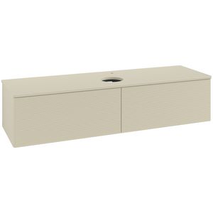 Wastafelonderkast Antao 1600x360x500mm S.Grey Matt Lacquer L36150HJ