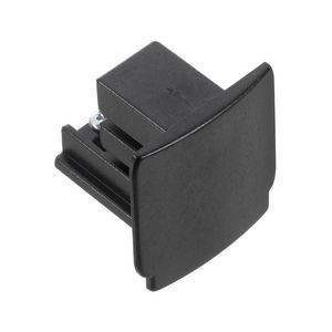 Spanningsrail 3-fase eindkap zwart RAL9005