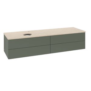 Wastafelonderkast Antao 1600x360x500mm L.Green Matt Lacquer K26053HL
