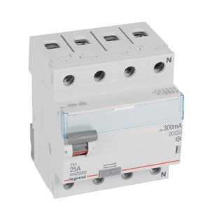 Aardlekschakelaar TX3 3-polig + N 25A 300mA S