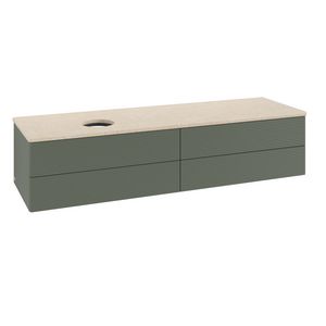 Wastafelonderkast Antao 1600x360x500mm L.Green Matt Lacquer K26113HL