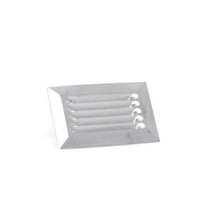 RVS buitenrooster+schoepen 110x54mm