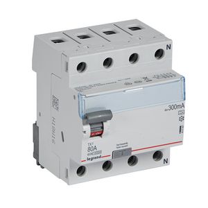 Aardlekschakelaar TX3 3-polig + N 80A 300mA