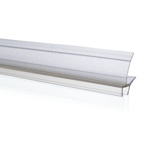 Afvoerprofiel recht 1000mm 13/20mm tbv glas 8mm