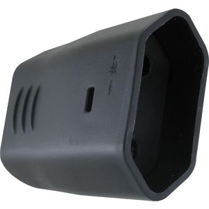 Contrastekker Euro kunststof 25A zwart 2-pack VVE=10