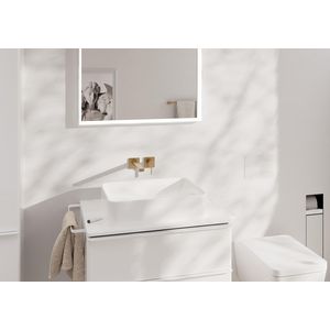 Tecturis E 1-hendel wastafelkraan voor inbouw wandmontage met uitloop 22,5cm Brushed Bronze